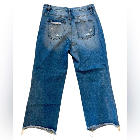 Vervet blue jeans size 31 distressed raw hem excellent condition 100% cotton - Picture 3 of 6